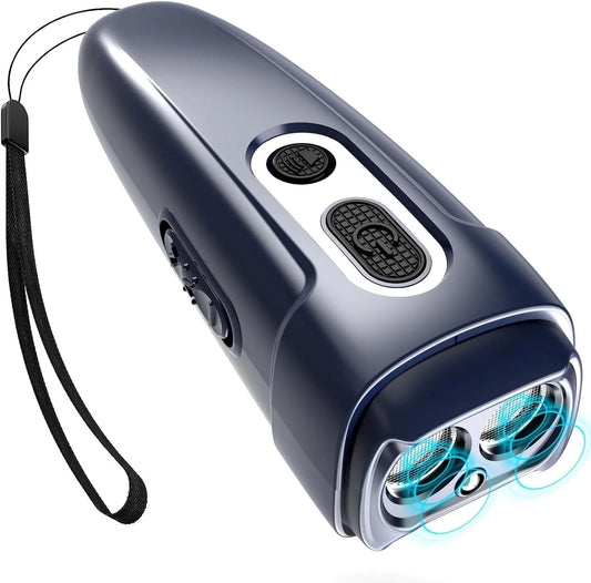 Dog Barking Control Devices Dual Sensor anti Barking Device, Ultrasonic Dog Bark Deterrent Rechargeable/Led Flashlight, Dog Barking Deterrent Dog Whistle with Dog Training Behavior Aids 25 Feet Range